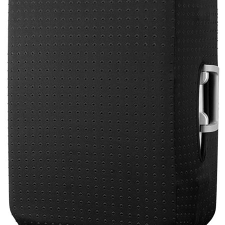 7-mi Water Resistant Print Trolley Case, Black, Size L: Fit 28-30 Inch Luggage