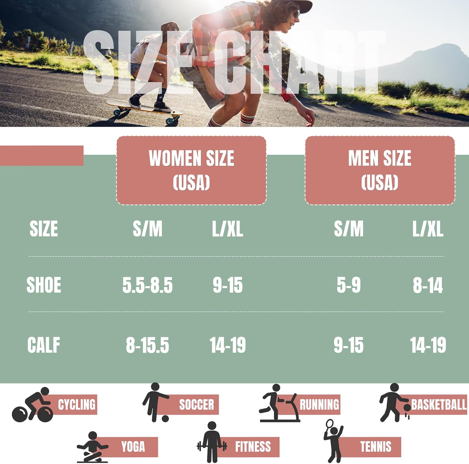 bropite Compression Socks for Women & Men 8 Pairs Circulation-Compression Socks 20-30 mmhg-Best for Running,Nurse,Travel,Yoga - Image 5