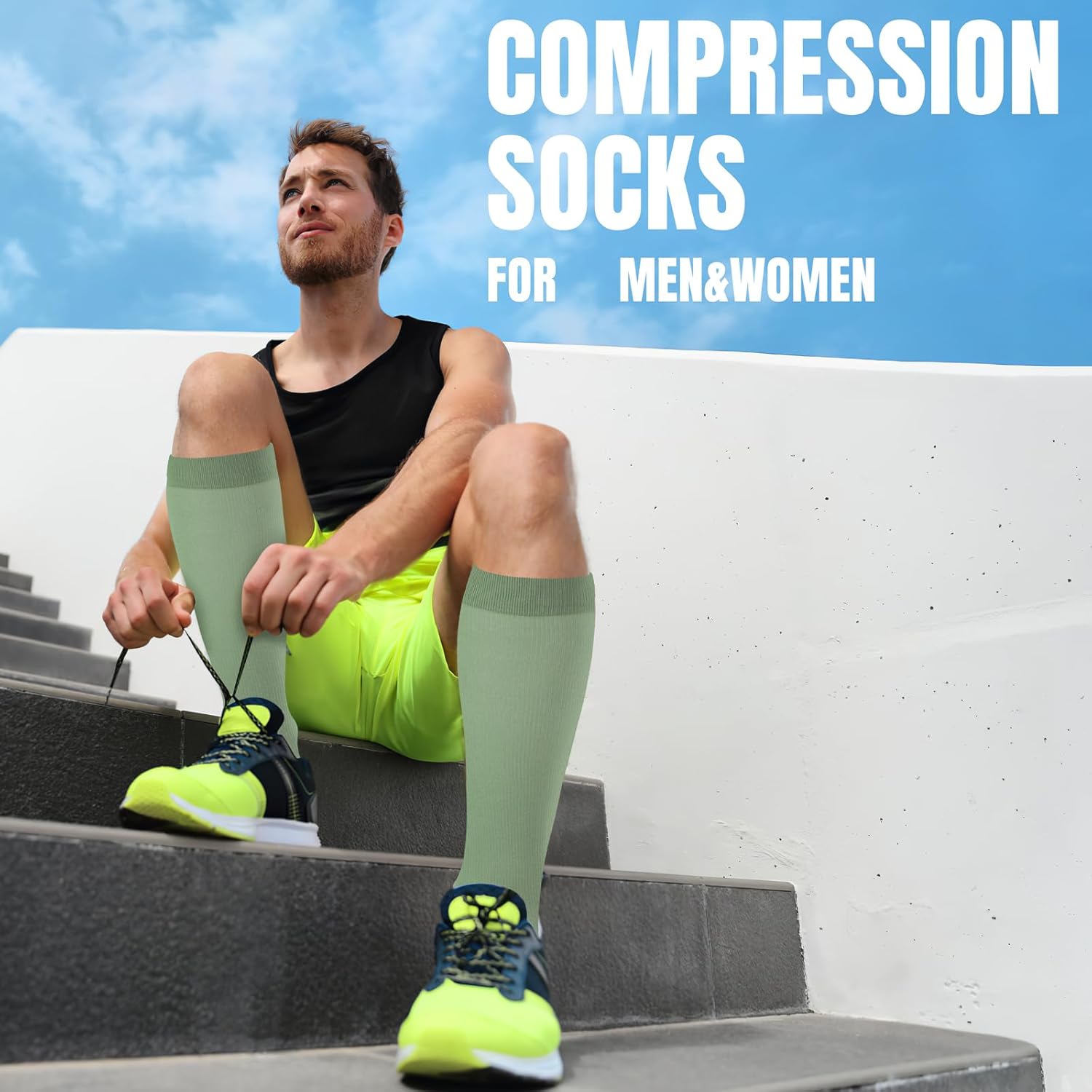 bropite Compression Socks for Women & Men 8 Pairs Circulation-Compression Socks 20-30 mmhg-Best for Running,Nurse,Travel,Yoga - Image 6