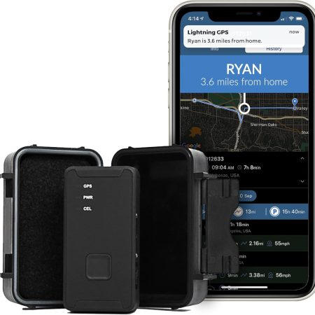 Lightning GPS GL300 Car Tracker Device for Vehicles w/Magnetic Case – Hidden GPS Tracker for Fleet Security, Long Range Vehicle Tracking, Discreet, Ideal for Cars and Trailers, Subscription Required