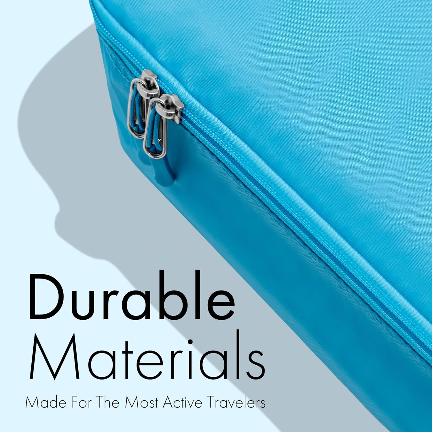 (Not Made In China) 8 Set Packing Cubes For Travel, Luggage and Suitcase Organizer Bags, Cruise Ship Essentials, TSA and Airline Approved Travel Accessories (Blue) - Image 5