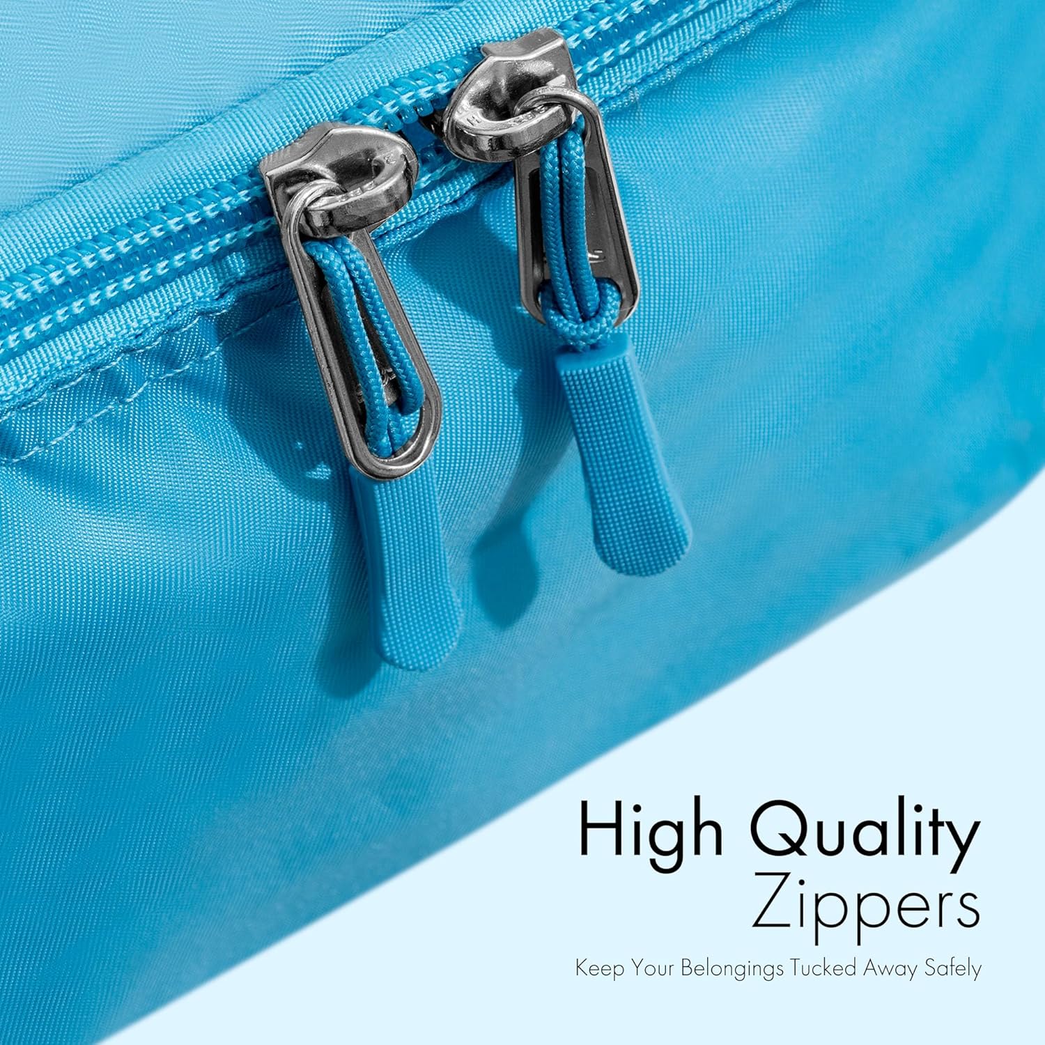 (Not Made In China) 8 Set Packing Cubes For Travel, Luggage and Suitcase Organizer Bags, Cruise Ship Essentials, TSA and Airline Approved Travel Accessories (Blue) - Image 6