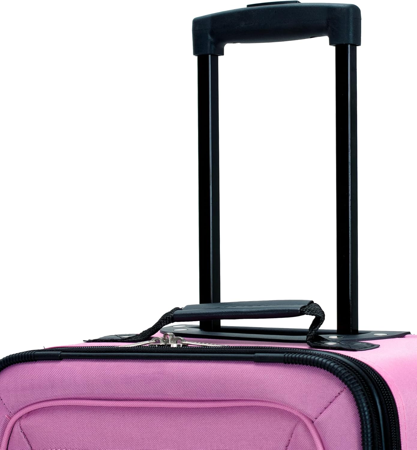 Rockland Fashion Softside Upright Luggage Set, Expandable, Pink, 2-Piece (14/19) - Image 13