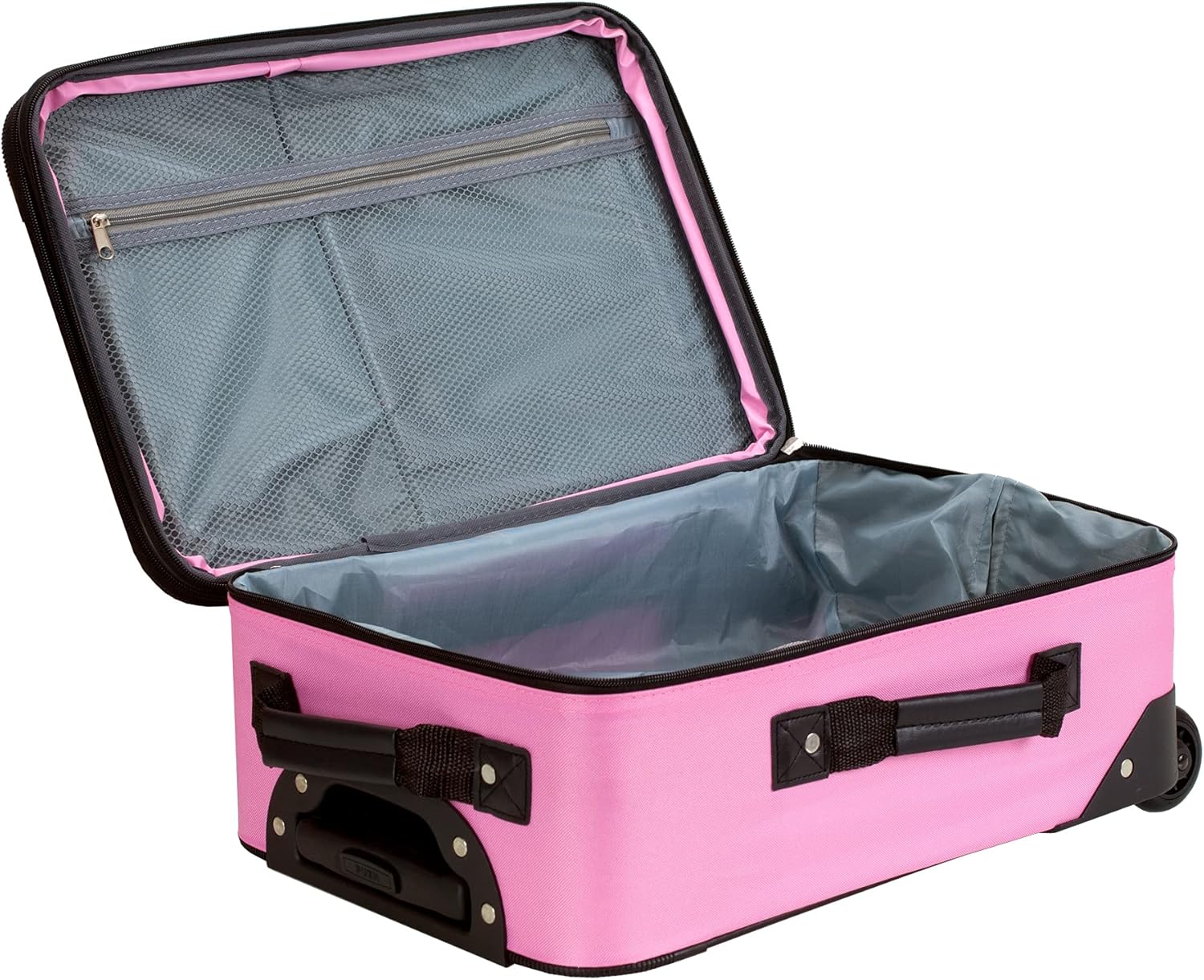 Rockland Fashion Softside Upright Luggage Set, Expandable, Pink, 2-Piece (14/19) - Image 10